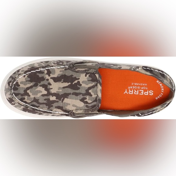 NEW Boys Sperry Shoes | Salty Washable Moccasin - Camo | Size 6 - Picture 6 of 6